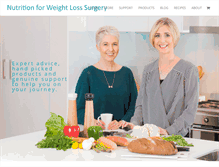Tablet Screenshot of nutritionforweightlosssurgery.com